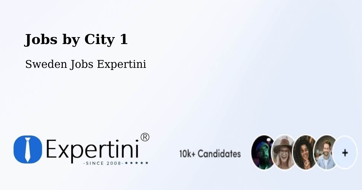 City Jobs in Sweden - Expertini